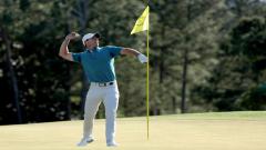 Rory McIlroy playing at the 2022 US Masters